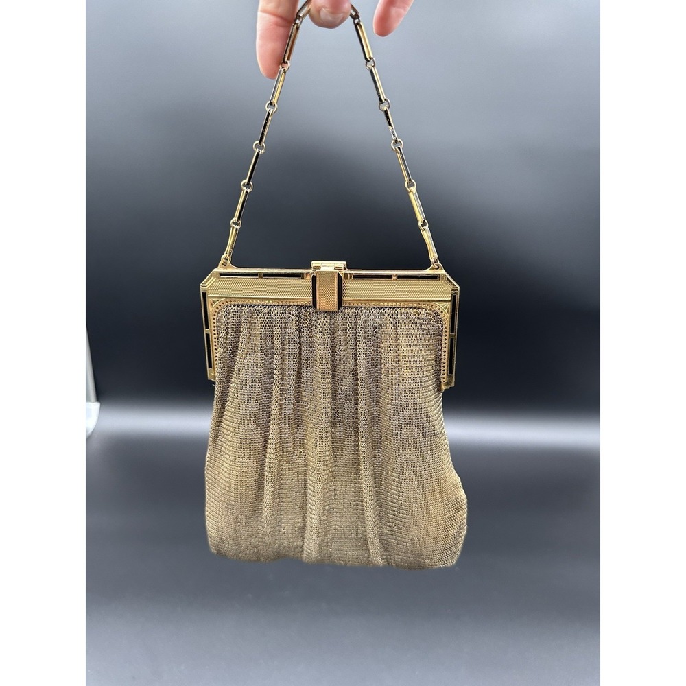 Antique Art Deco Mesh Whiting And Davis Bag